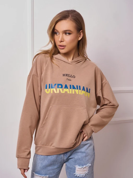 Худи и свитшоты ISSA Plus модель 13273_brown Фото
