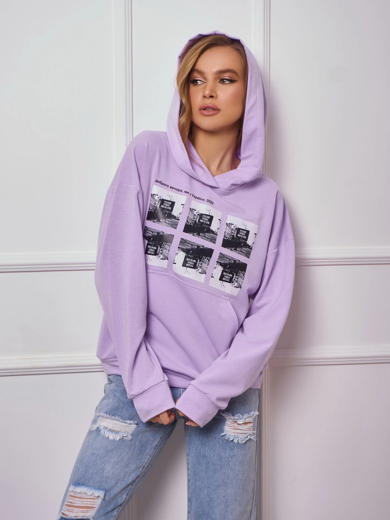 Худи и свитшоты ISSA Plus модель 13276_lilac Худи и свитшоты ISSA Plus модель 13276_lilac Фото