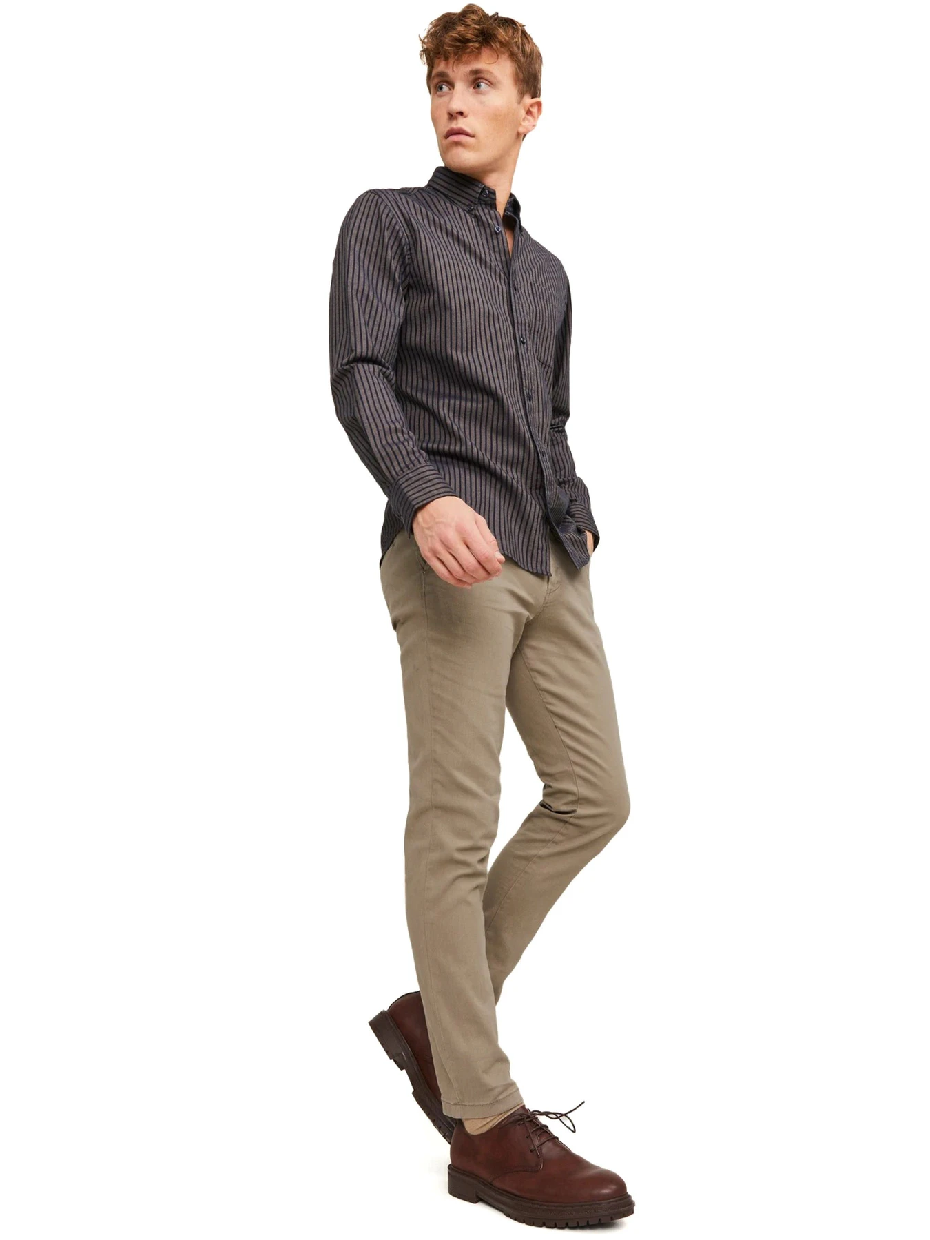 Брюки JACK & JONES модель 12174307-Beige Брюки JACK & JONES модель 12174307-Beige Фото