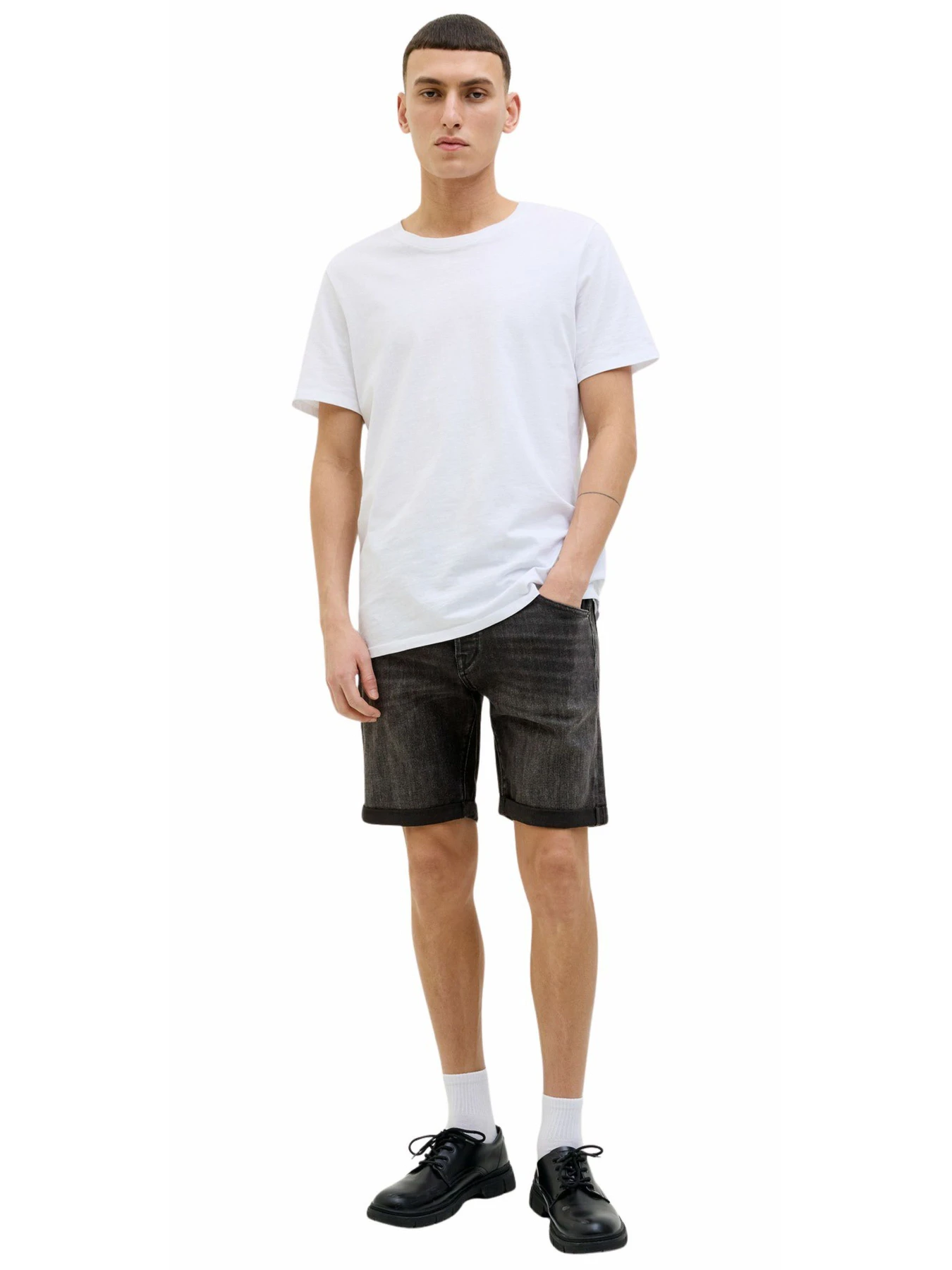 Шорти JACK & JONES модель 12269608-Black Denim Шорти JACK & JONES модель 12269608-Black Denim Фото