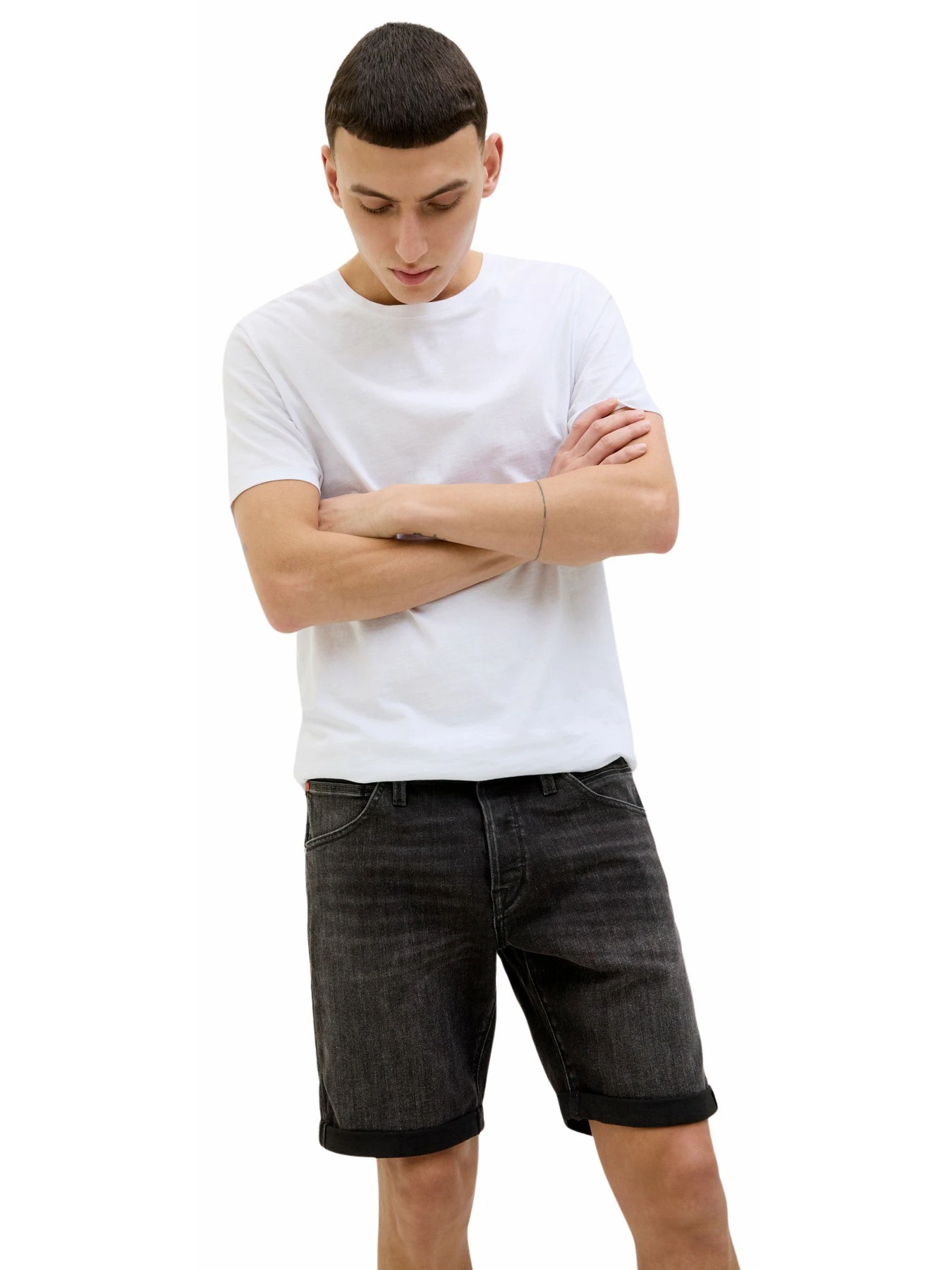 Шорти JACK & JONES модель 12269608-Black Denim Шорти JACK & JONES модель 12269608-Black Denim Фото