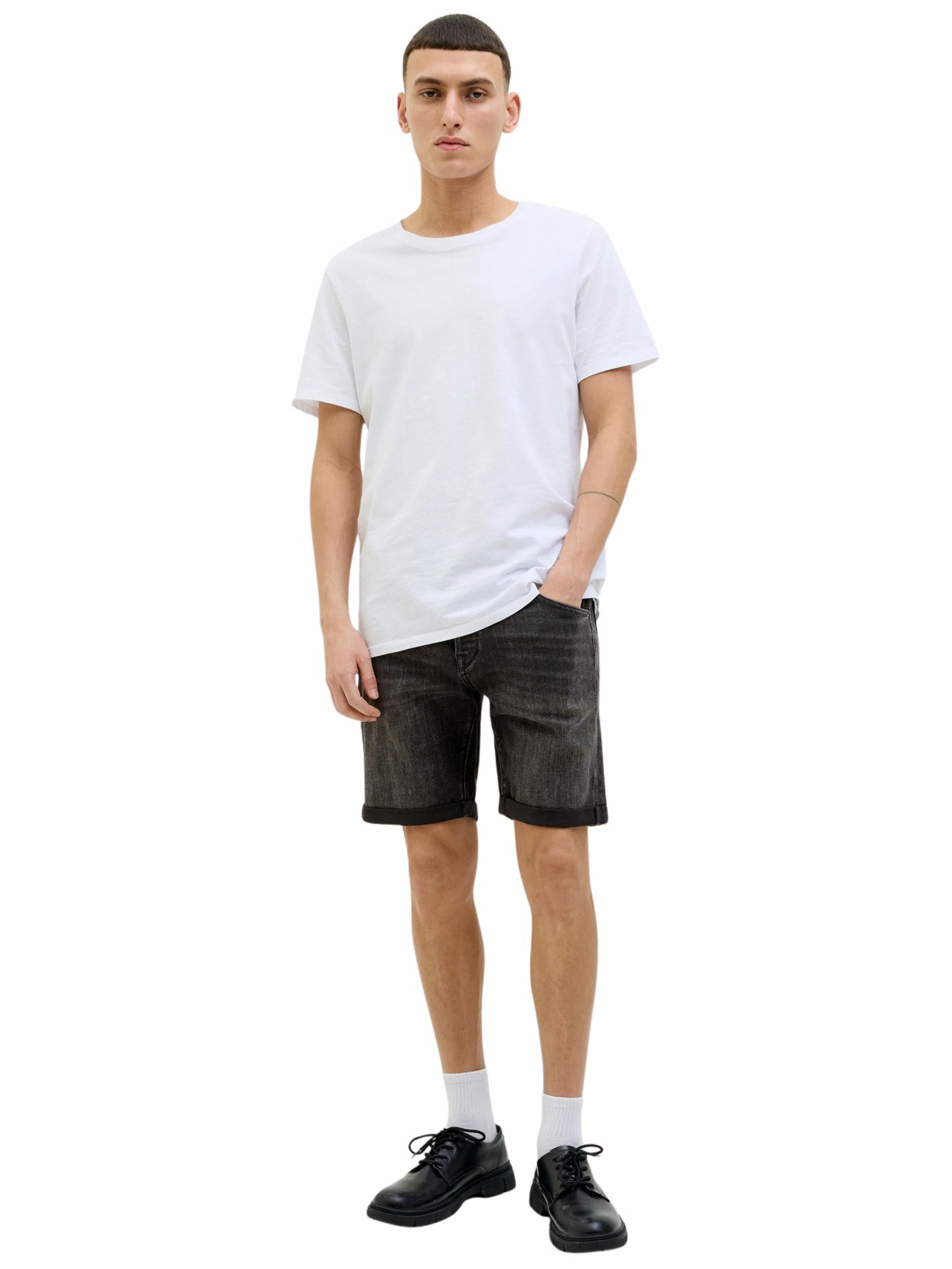 Бавовняні Чоловічі Джинсові шорти JACK & JONES фото 2