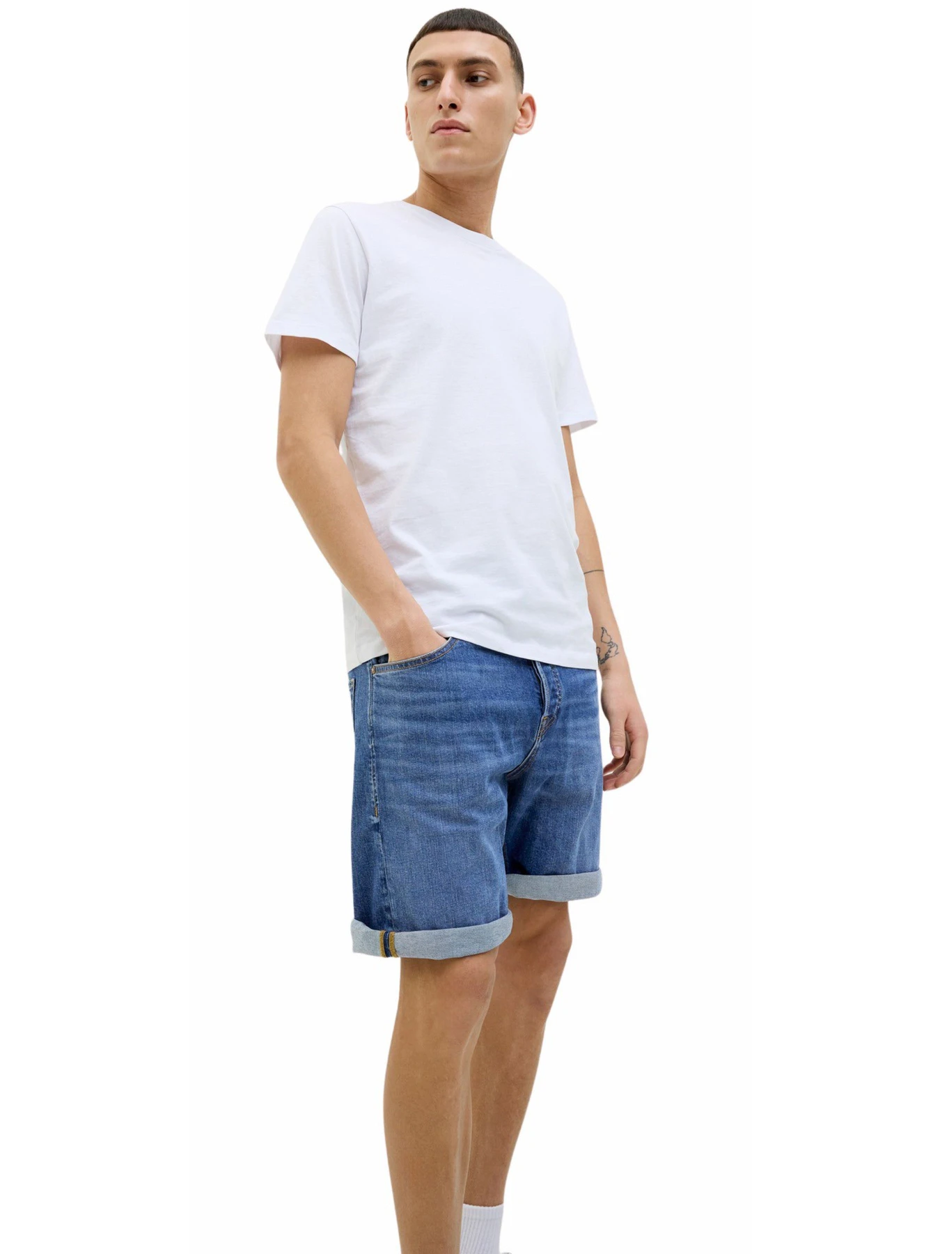 Шорти JACK & JONES модель 12269612-Blue Denim Шорти JACK & JONES модель 12269612-Blue Denim Фото