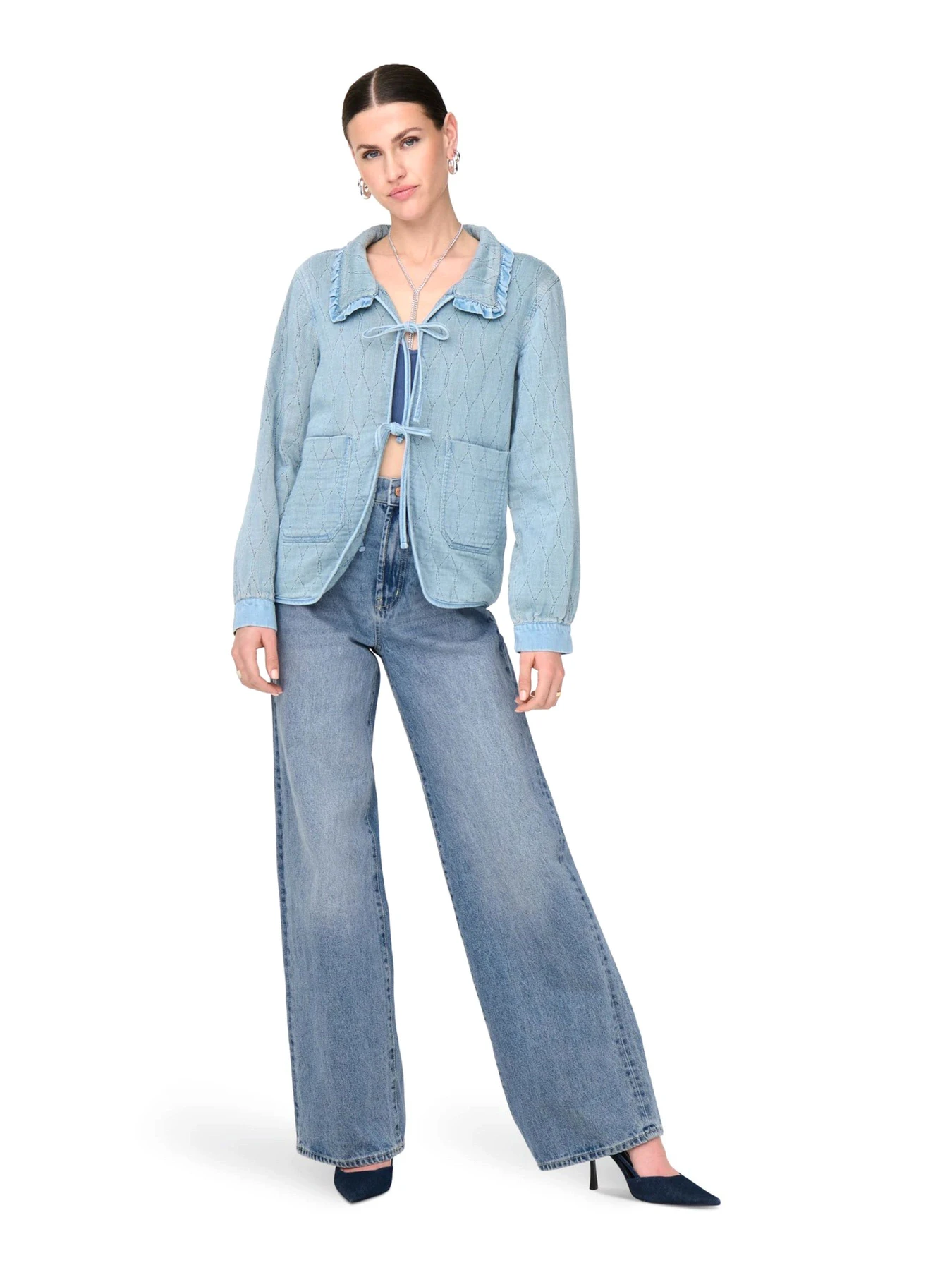 Джинсы Only модель 15222070-Light Blue Denim Фото