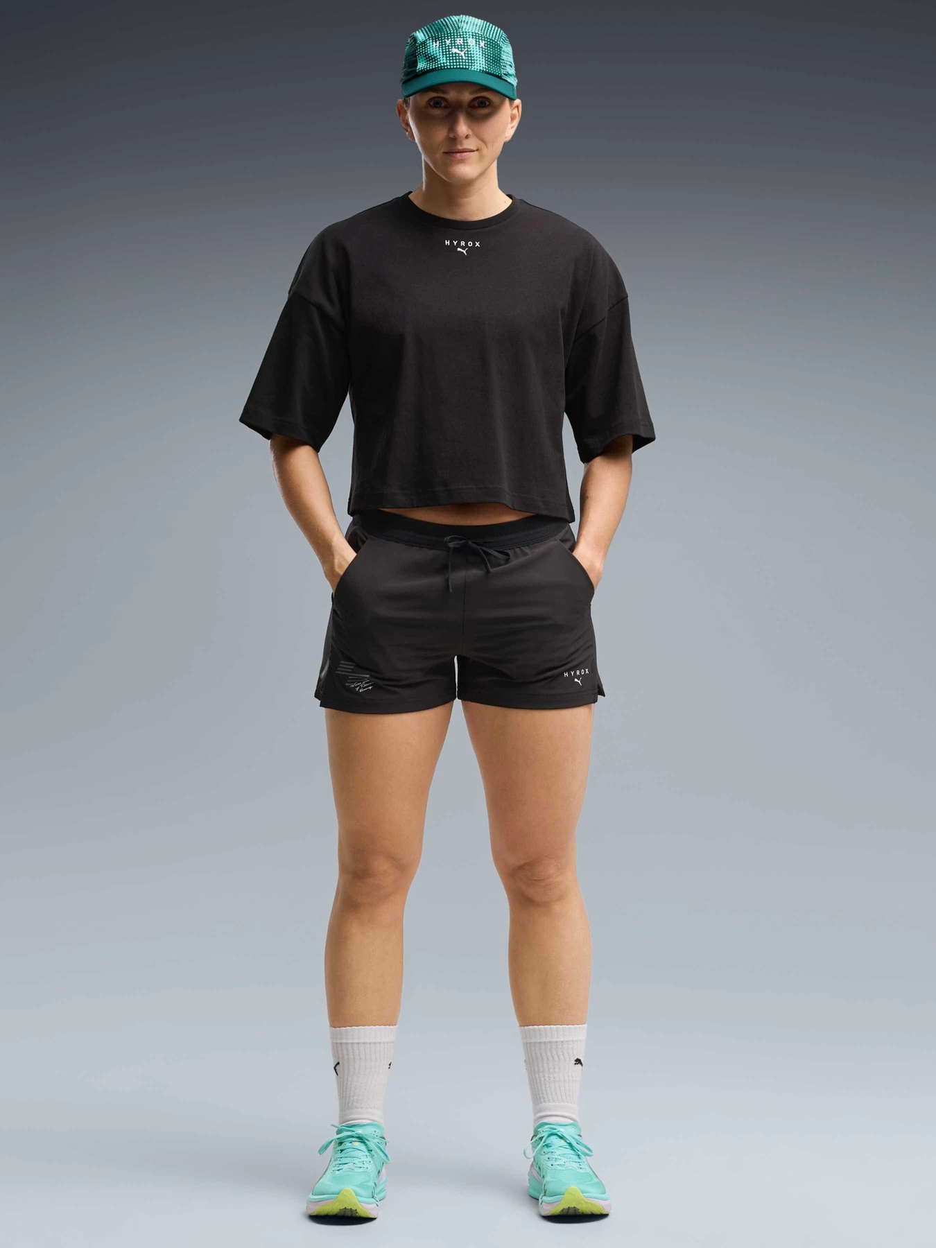 Шорти PUMA W Hyrox Pwrmode Woven Short модель 529255 Шорти PUMA W Hyrox Pwrmode Woven Short модель 529255 Фото