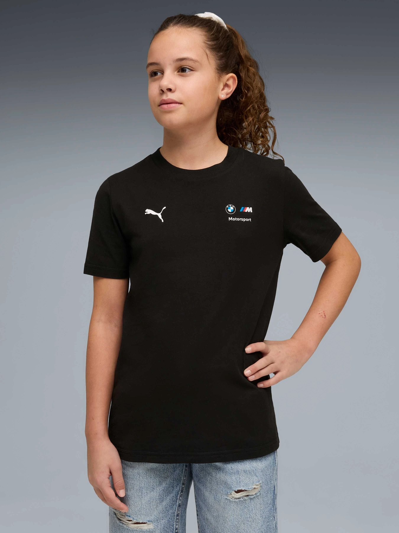 Футболки и поло PUMA Bmw Mms Kids Ess Logo Tee модель 634984 Фото