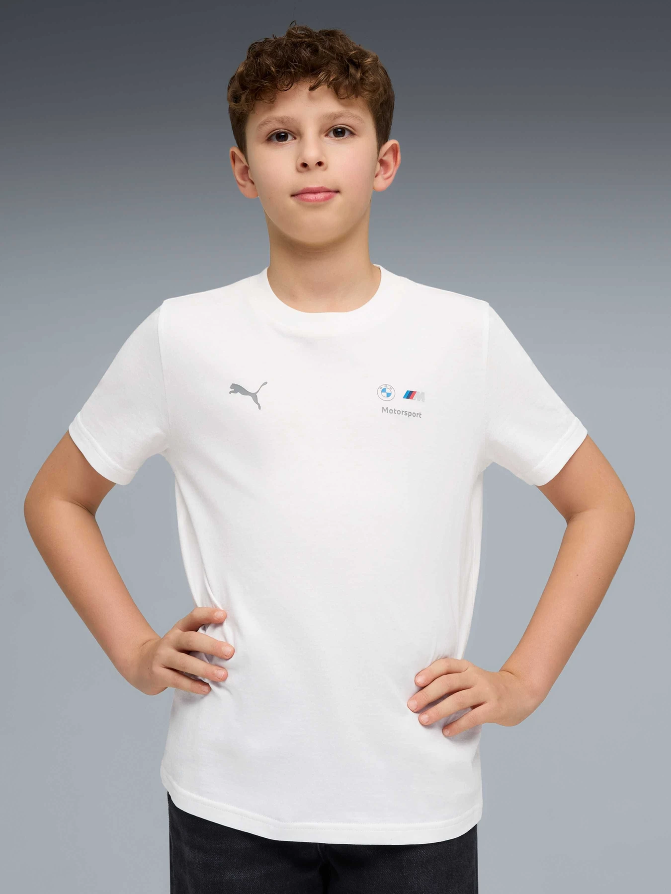 Футболки и поло PUMA Bmw Mms Kids Ess Logo Tee модель 634984 Фото