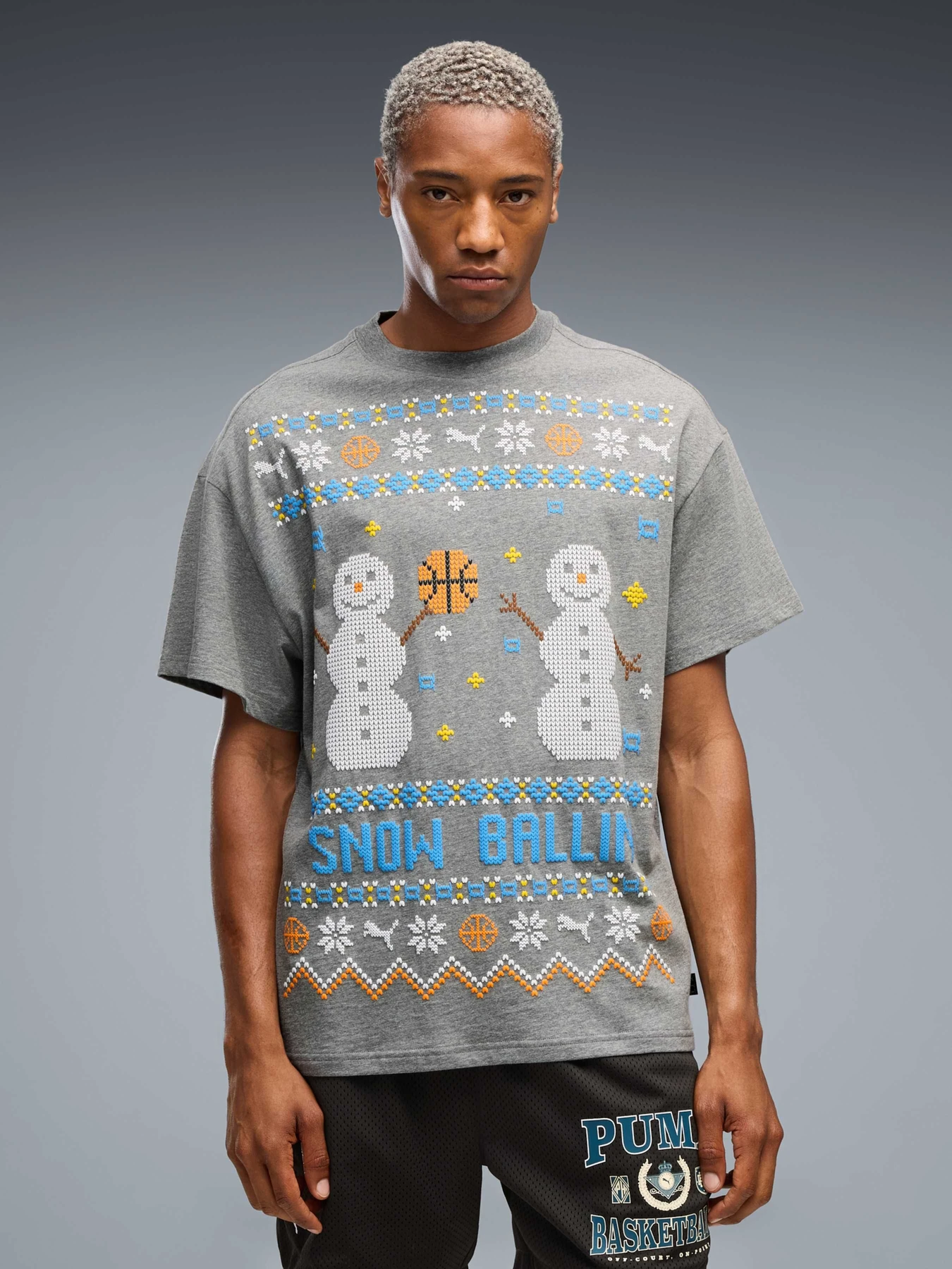 Футболки и поло PUMA Jawliday Tee Ss модель 637246 Фото