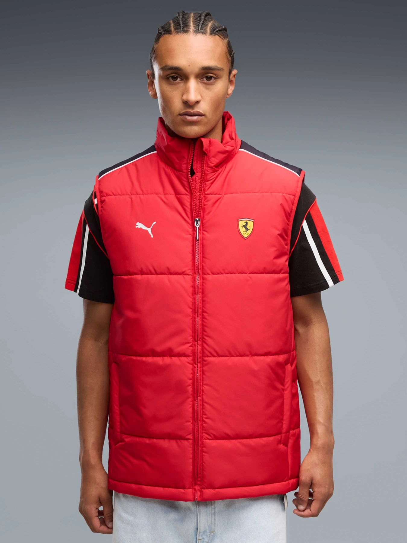 Куртки и дубленки PUMA Ferrarimt7 Ecolite Padd Vest модель 636572 Куртки и дубленки PUMA Ferrarimt7 Ecolite Padd Vest модель 636572 Фото