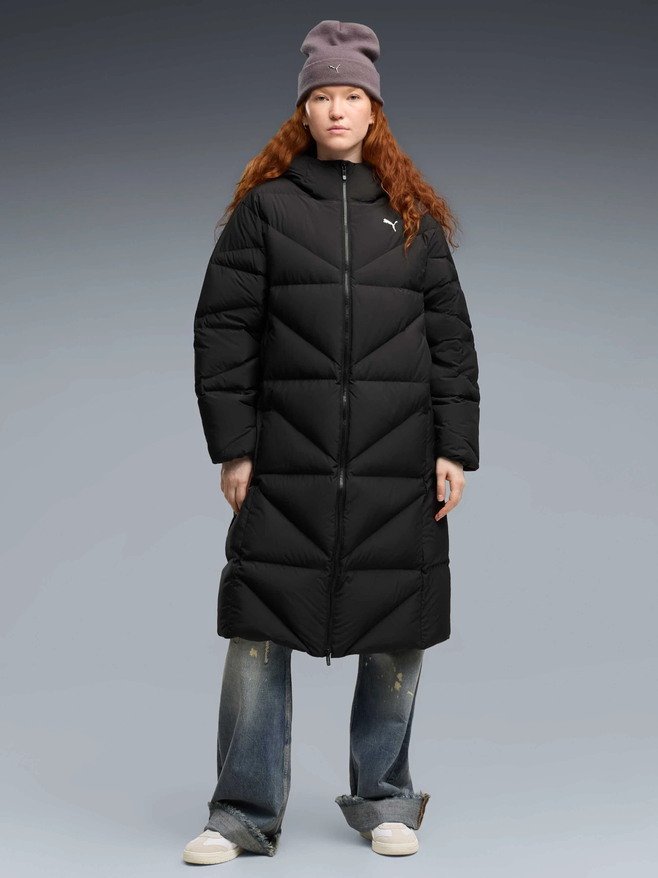 Куртки и дубленки PUMA Hooded Down Puffer Coat W модель 694579 Куртки и дубленки PUMA Hooded Down Puffer Coat W модель 694579 Фото
