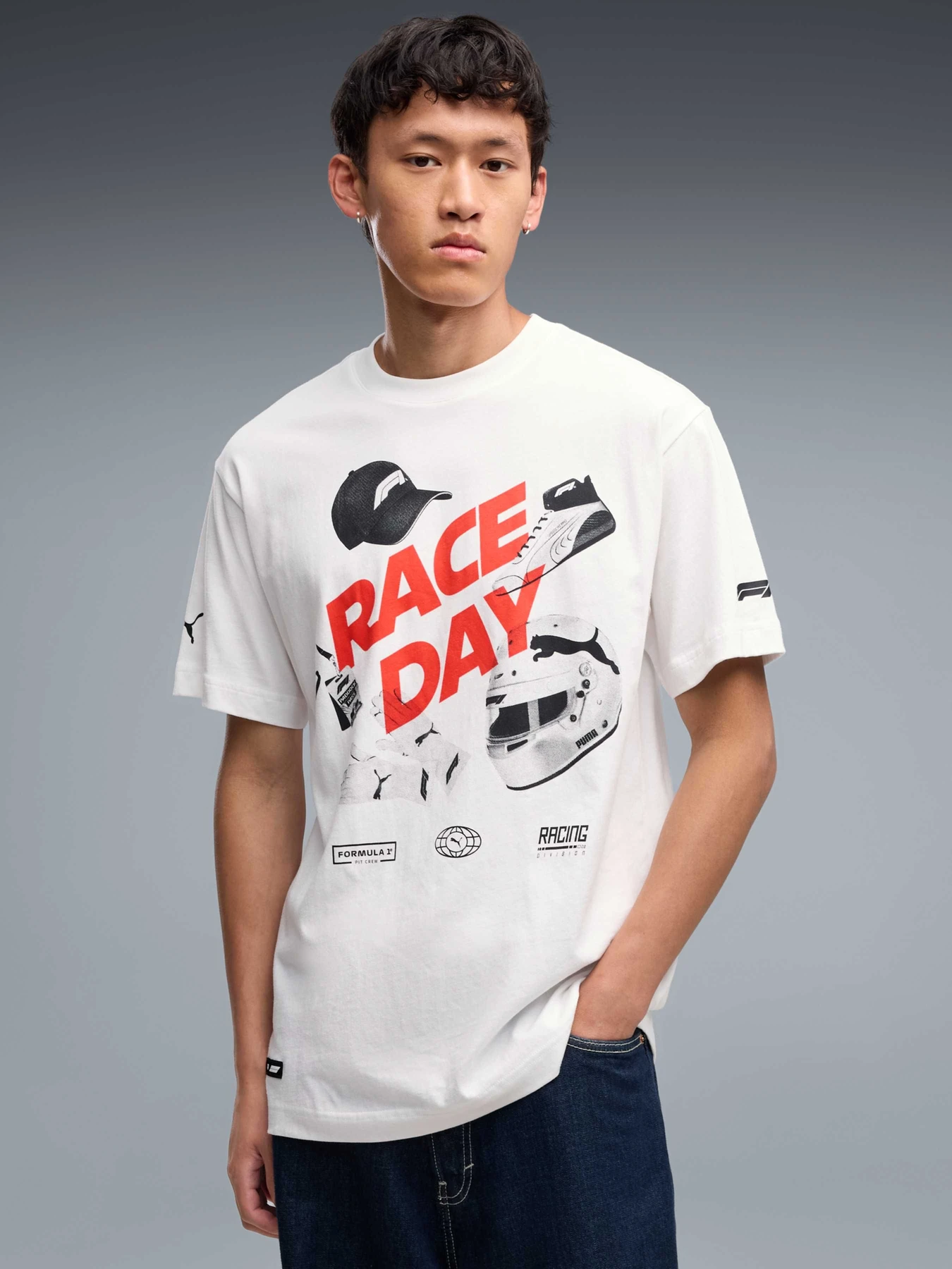 Футболки и поло PUMA F1 Race Day Graphic Tee модель 637115 Фото