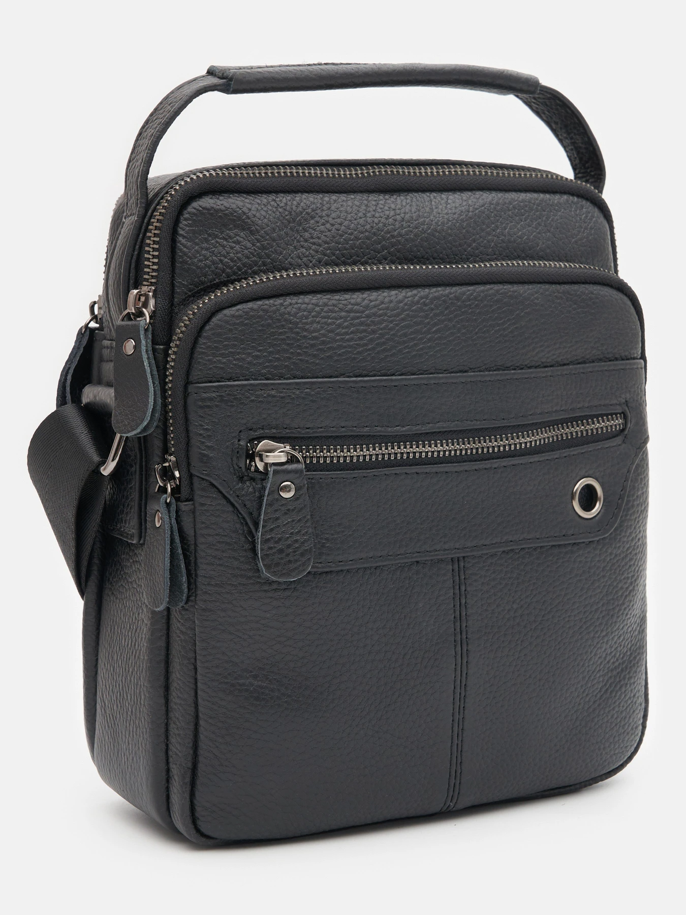 Сумки Borsa Leather модель K12610D-black Фото
