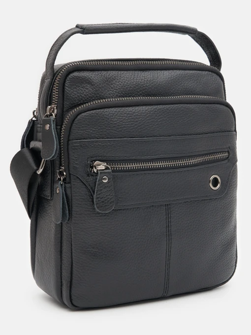 Сумки Borsa Leather модель K12610D-black Фото