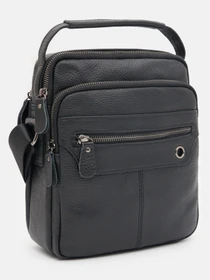 Сумки Borsa Leather модель K12610D-black Фото