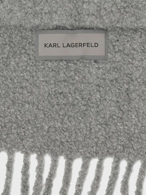 Karl Lagerfeld Шарф колір сірий фото 3