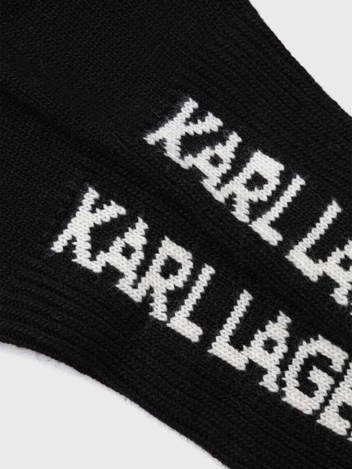 Karl Lagerfeld Рукавички колір чорний фото 2