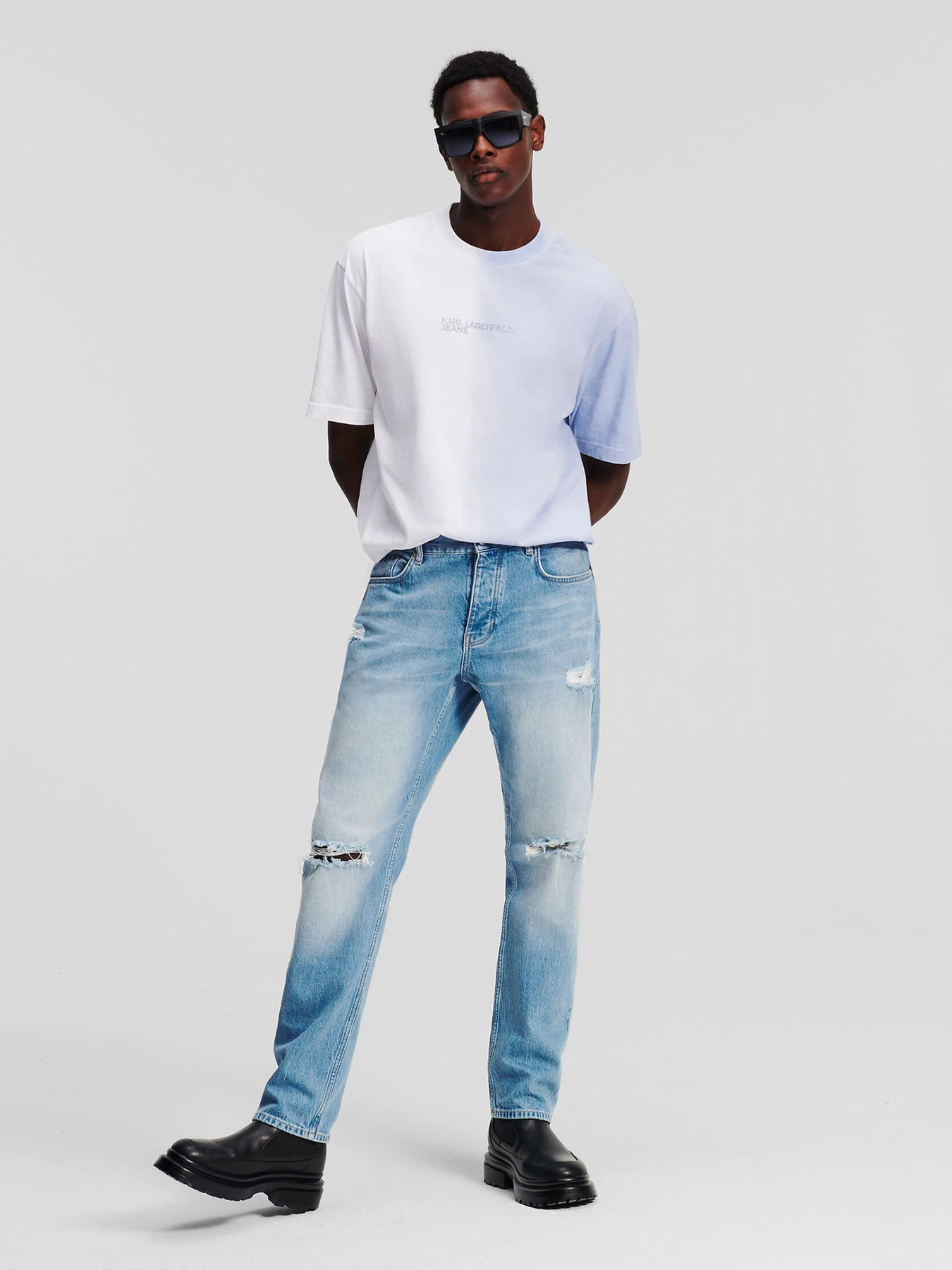 Джинсы Karl Lagerfeld Jeans модель 241D1110 Джинсы Karl Lagerfeld Jeans модель 241D1110 Фото