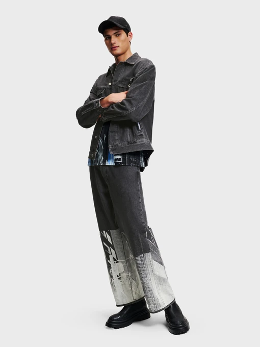 Бавовняні Чоловічі Прямі джинси Karl Lagerfeld Jeans фото 2