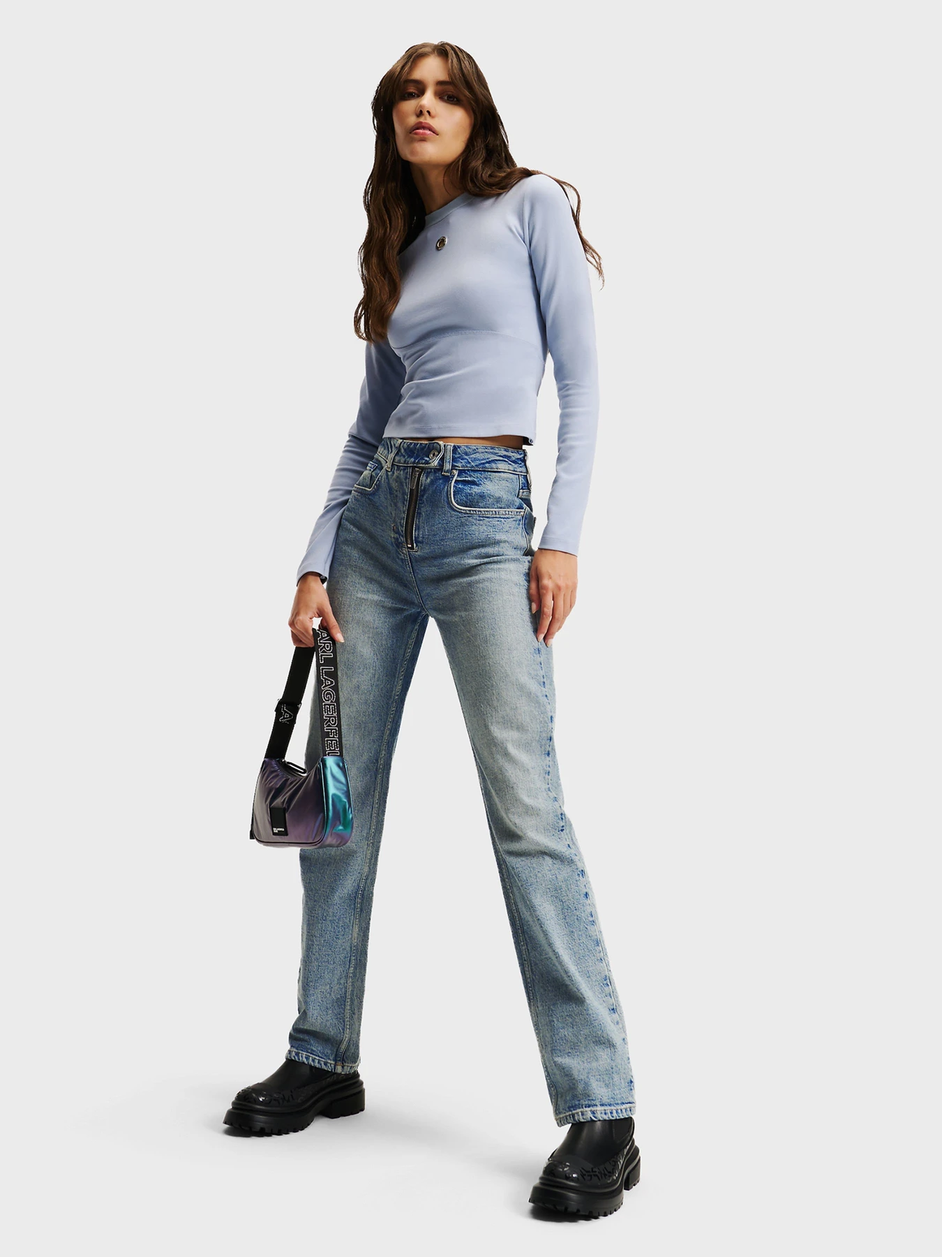 Джинсы Karl Lagerfeld Jeans модель 246J1110 Джинсы Karl Lagerfeld Jeans модель 246J1110 Фото