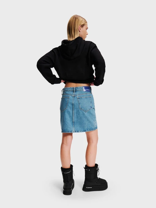Бавовняна Жіноча Джинсова спідниця Karl Lagerfeld Jeans фото 2