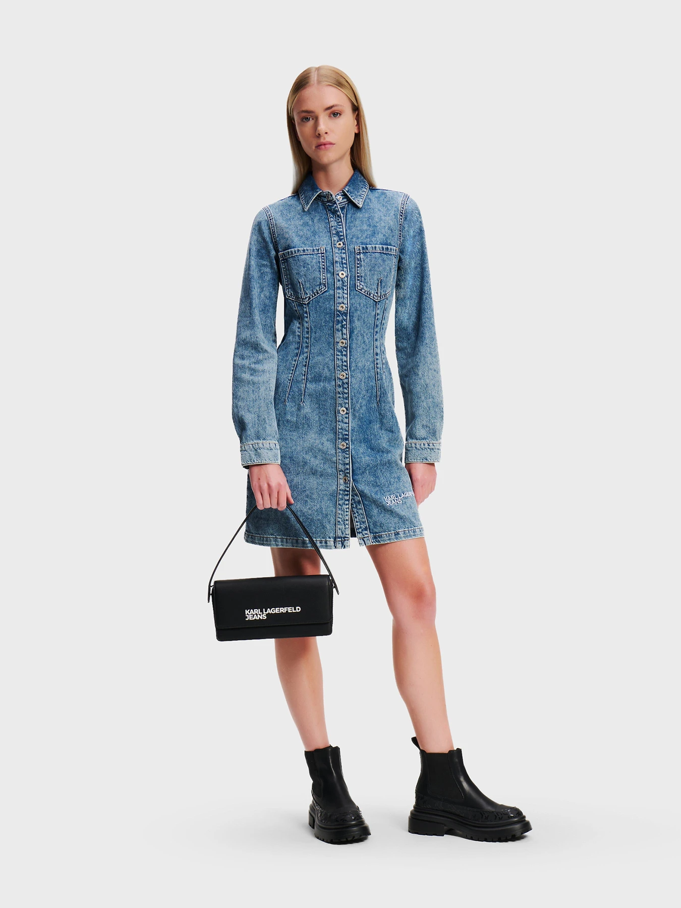Платья Karl Lagerfeld Jeans модель 246J1302 Платья Karl Lagerfeld Jeans модель 246J1302 Фото