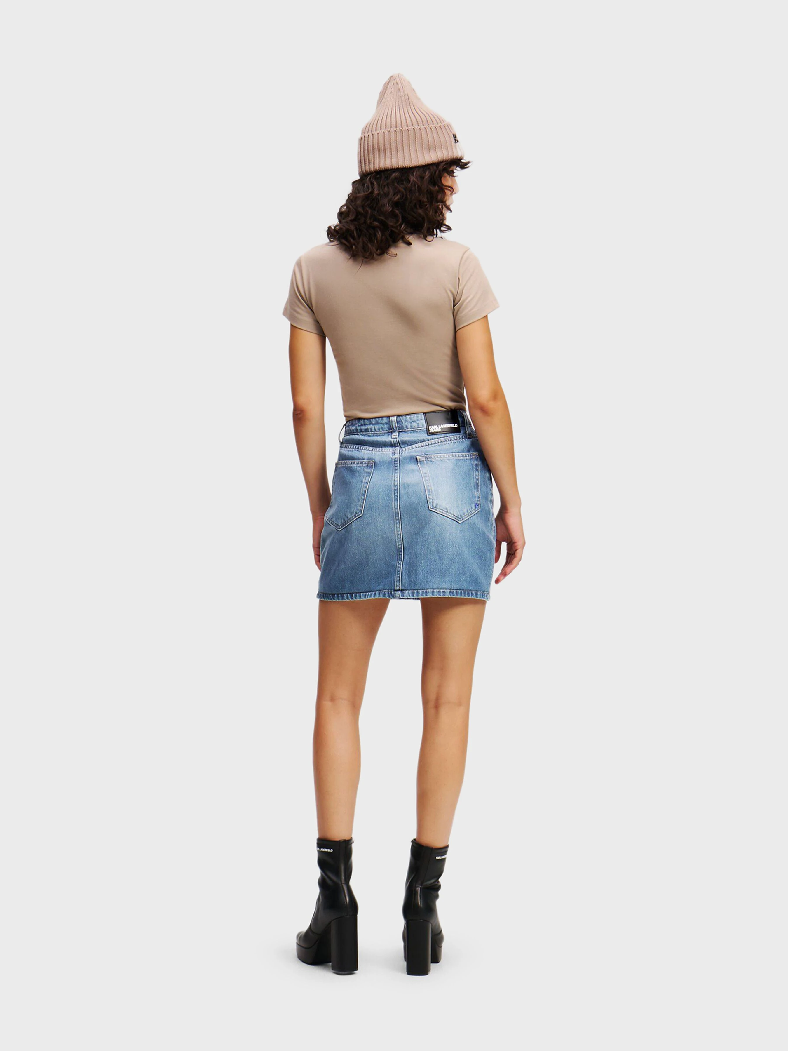Бавовняна Жіноча Джинсова спідниця Karl Lagerfeld Jeans фото 2