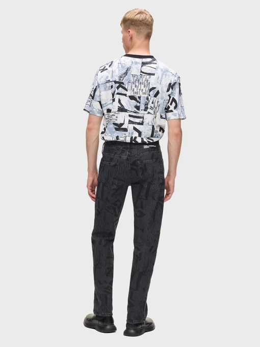 Бавовняні Чоловічі Прямі джинси Karl Lagerfeld Jeans фото 3