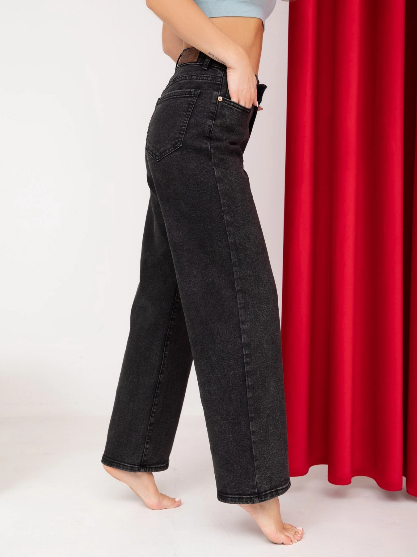 Джинсы ISSA Plus модель WN20-233_black Фото