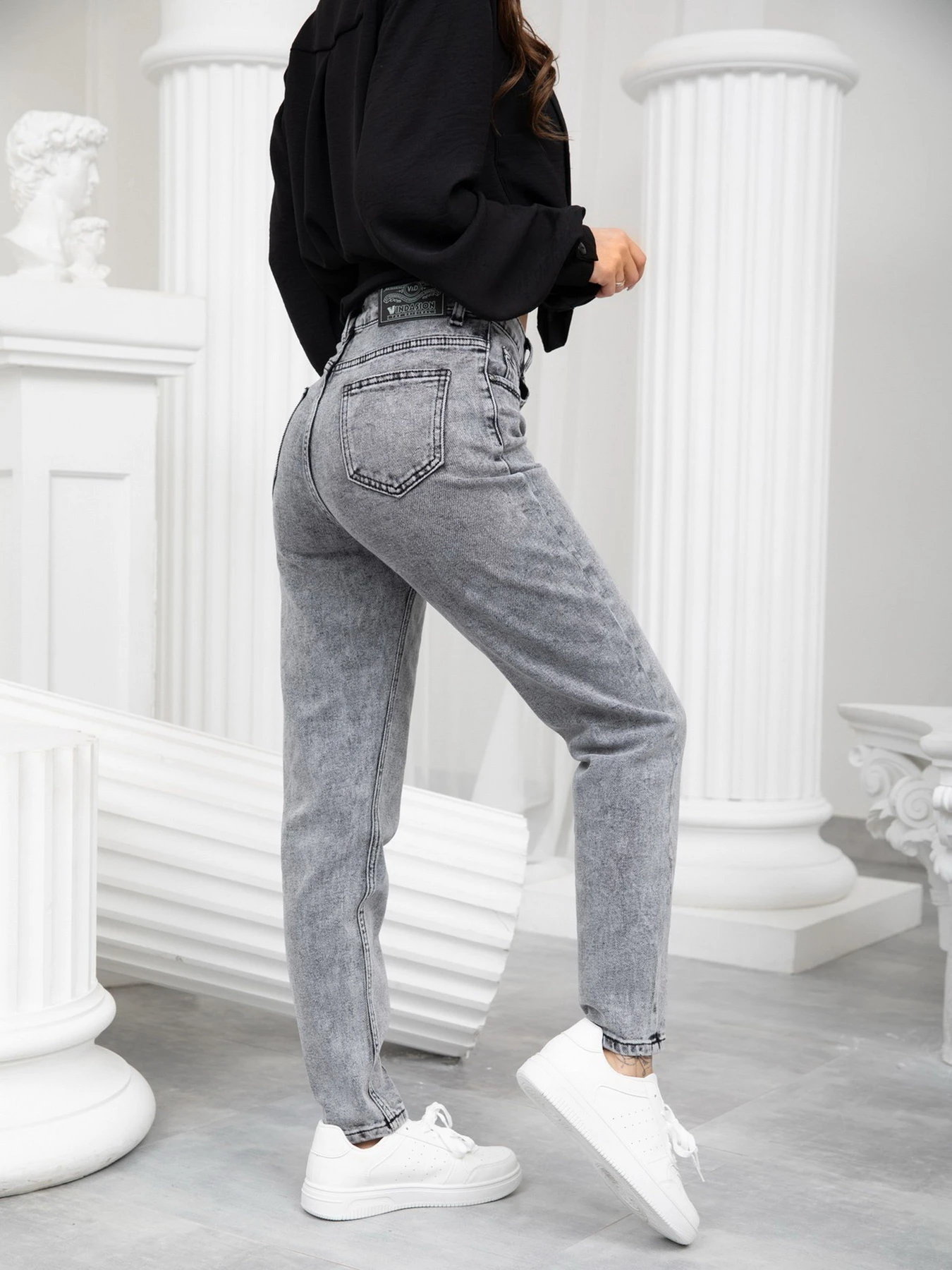 Джинси ISSA Plus модель WN20-241_grey Джинси ISSA Plus модель WN20-241_grey Фото