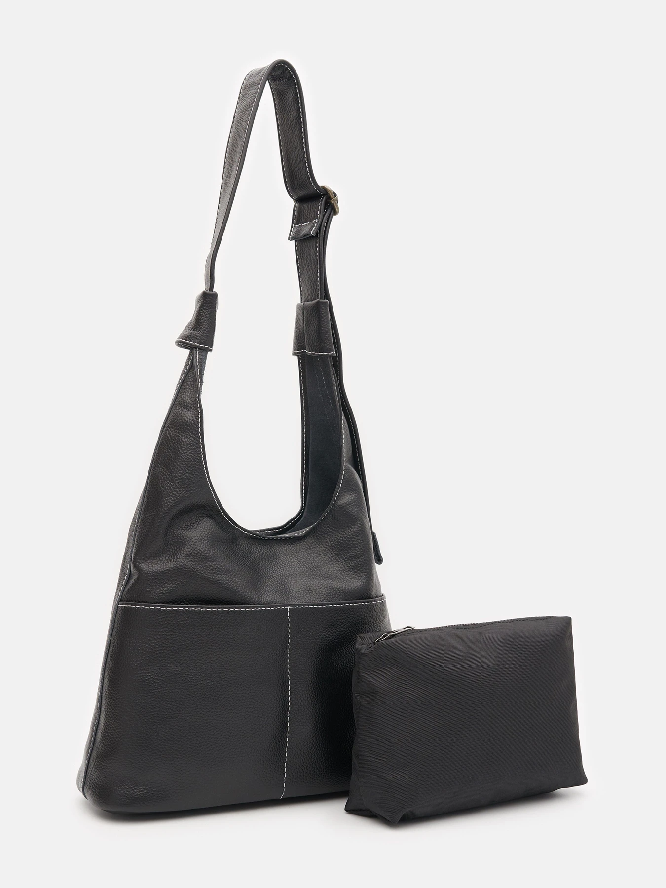 Сумки Borsa Leather модель K1fb102bl-black Фото