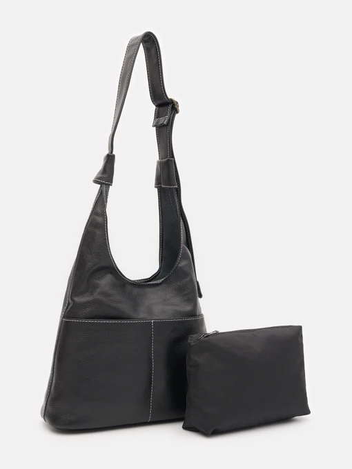 Сумки Borsa Leather модель K1fb102bl-black Фото