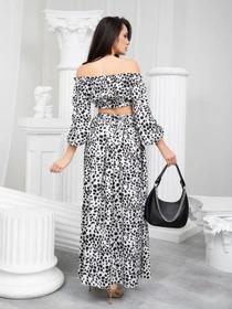 Костюмы ISSA Plus модель 13222_blackwhite Фото