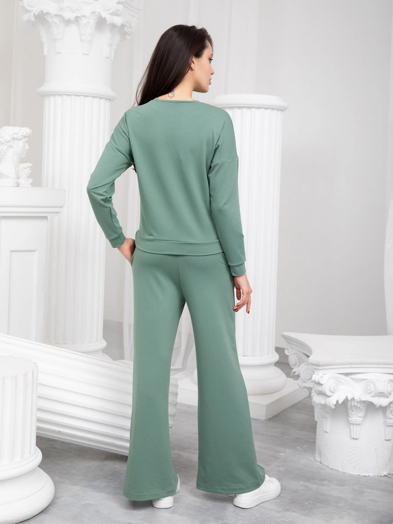 Костюмы ISSA Plus модель 13223_olive Фото