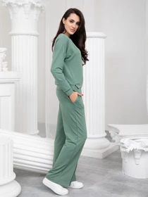 Костюмы ISSA Plus модель 13223_olive Фото