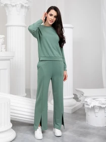 Костюмы ISSA Plus модель 13223_olive Фото
