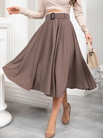Спідниці ISSA Plus модель 13216_brown Фото