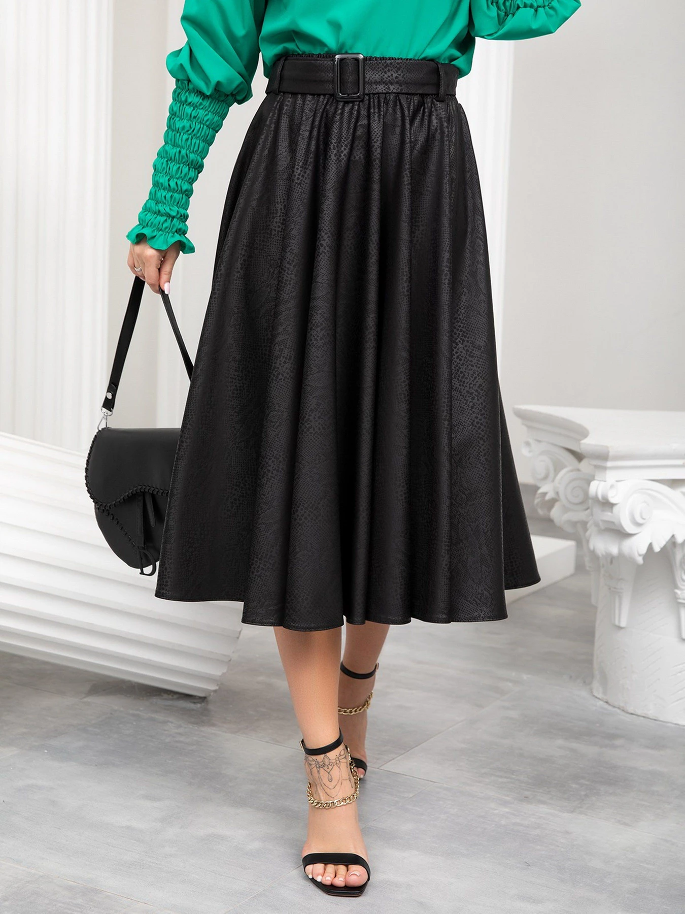 Юбки ISSA Plus модель 13217_black Фото