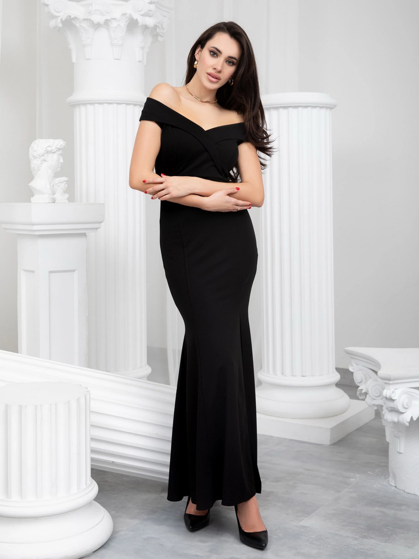 Платья ISSA Plus модель 13186_black Платья ISSA Plus модель 13186_black Фото