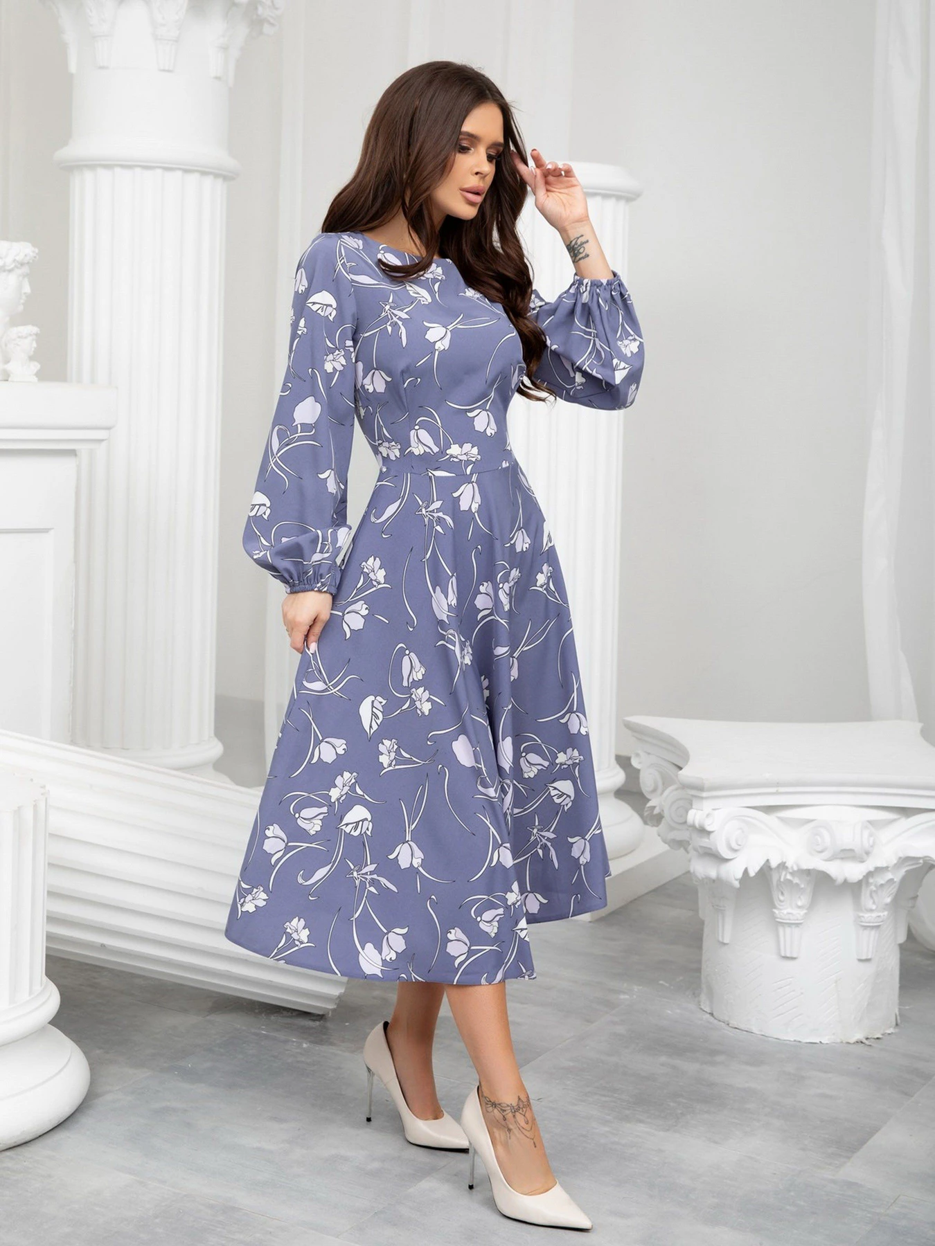 Платья ISSA Plus модель 13211_blue Платья ISSA Plus модель 13211_blue Фото