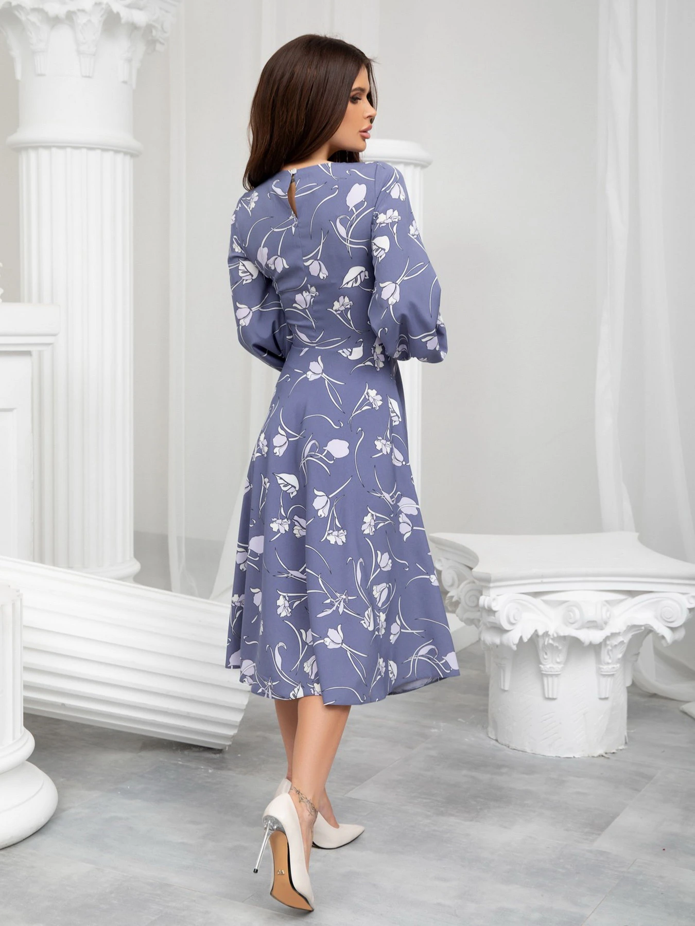 Платья ISSA Plus модель 13211_blue Платья ISSA Plus модель 13211_blue Фото