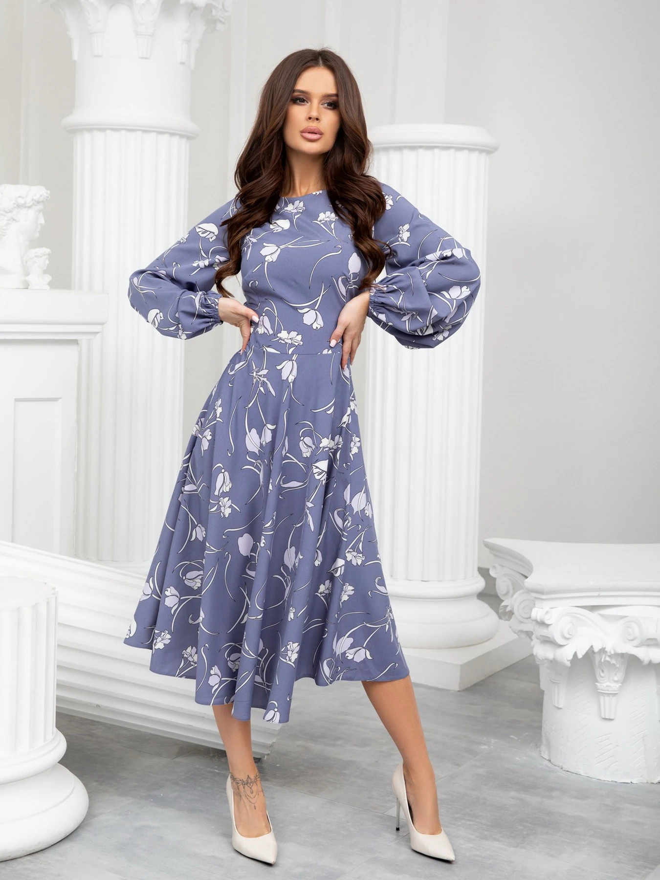 Платья ISSA Plus модель 13211_blue Платья ISSA Plus модель 13211_blue Фото