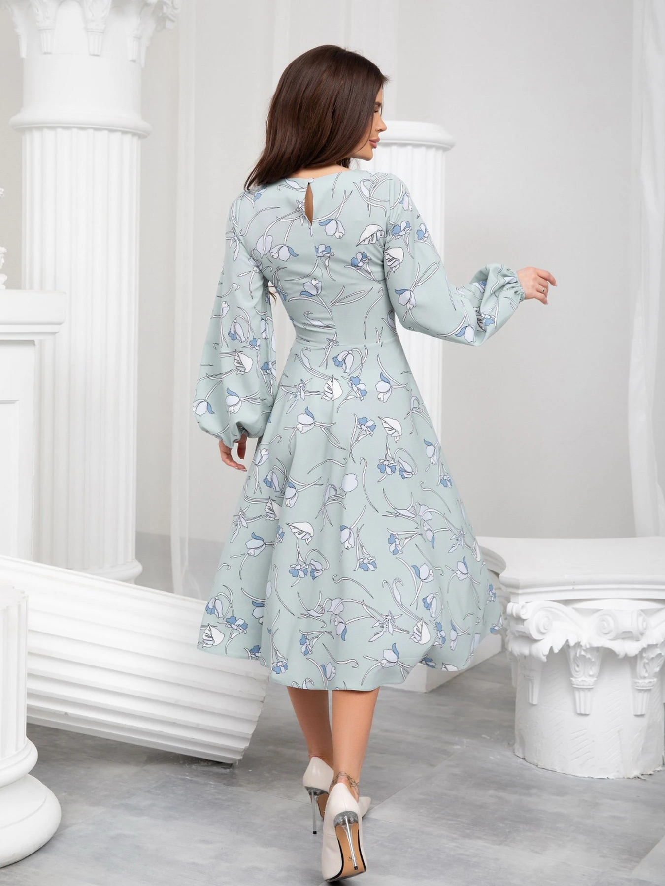 Платья ISSA Plus модель 13211_mint Платья ISSA Plus модель 13211_mint Фото