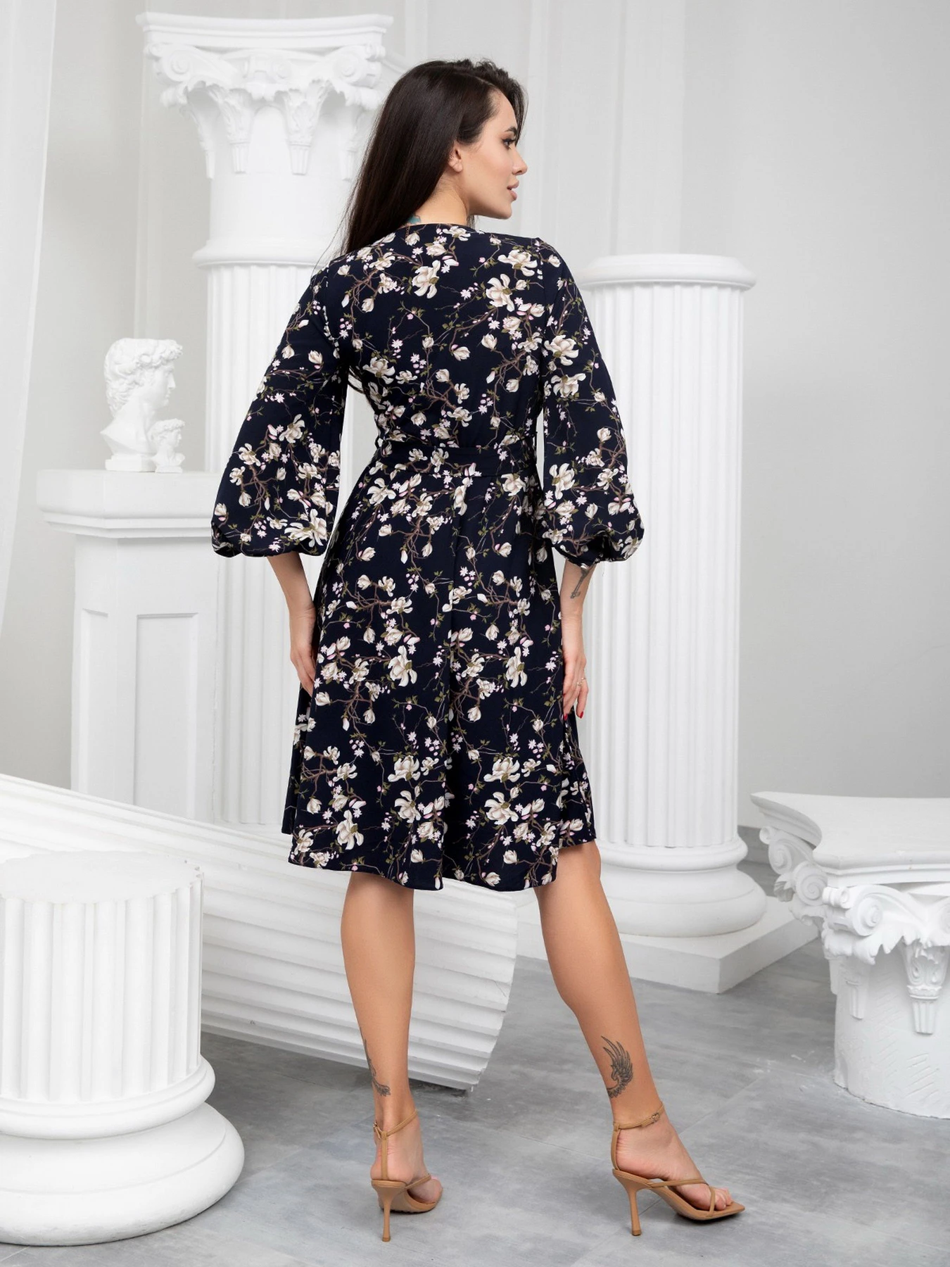 Платья ISSA Plus модель 13213_blue Платья ISSA Plus модель 13213_blue Фото