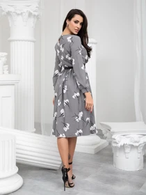 Платья ISSA Plus модель 13233_grey Фото