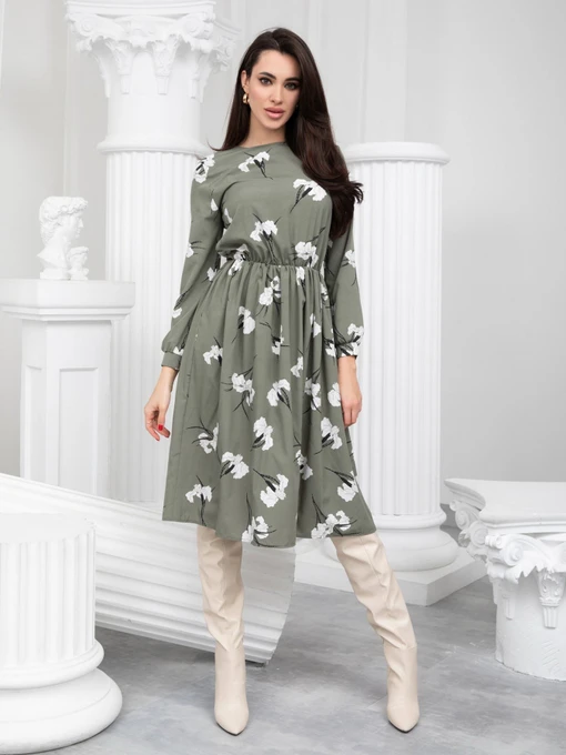 Сукні ISSA Plus модель 13233_khaki Фото