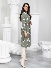 Платья ISSA Plus модель 13233_khaki Фото