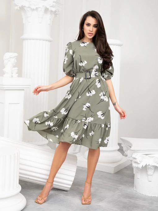 Сукні ISSA Plus модель 13234_khaki Фото