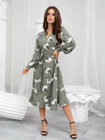 Сукні ISSA Plus модель SA-389_khaki Фото
