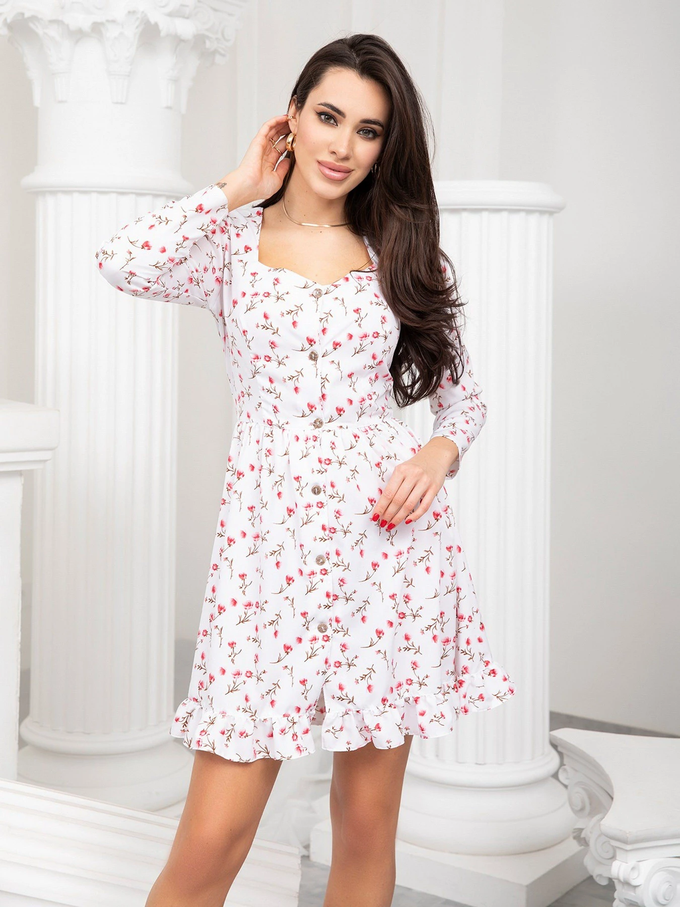 Сукні ISSA Plus модель SA-391_white Фото