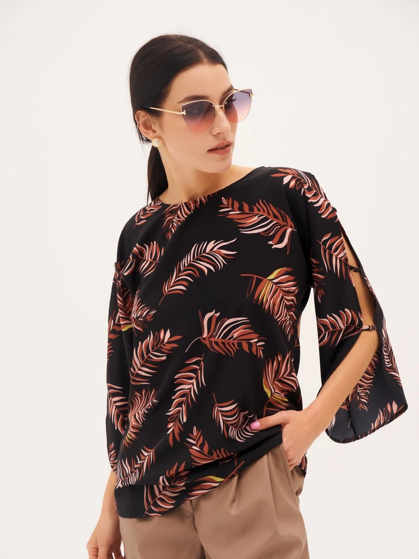 Сорочки ISSA Plus модель SA-269_black Сорочки ISSA Plus модель SA-269_black Фото
